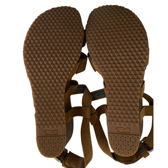 Teva Women's Mahonia Wedge Brown Sandals - Picture 8 of 11